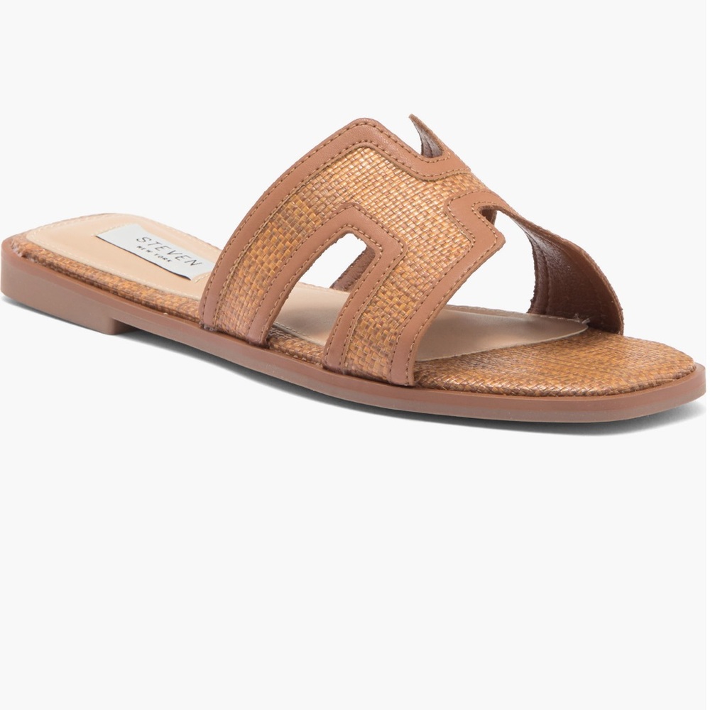 🆕 STEVEN New York Tan H-Cutout Sandals
